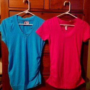 Maternity Shirts by Mom's the Word Maternity & Ambiance Maternity, Size Large